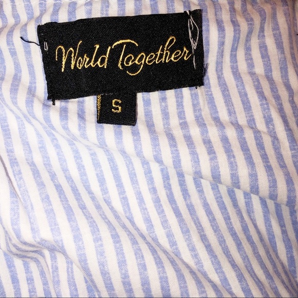 Wild Together striped embroidered off shoulder top - Picture 2 of 2